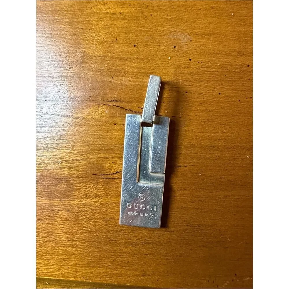 Gucci Necklace Charm 925 Silver with Original Dustbag, Papers, and box